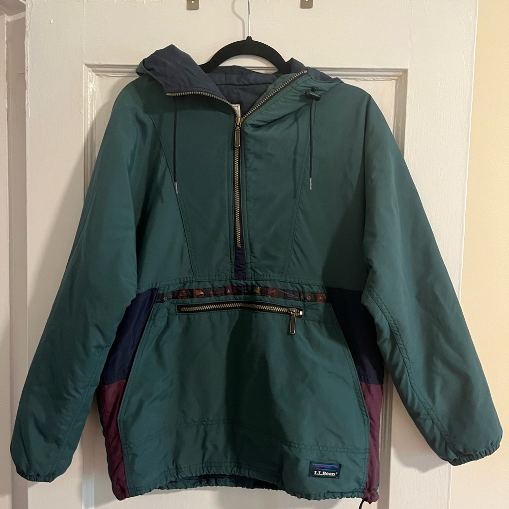 Vintage L.L. Bean Outdoors Insulated Quarter Zip Aztec Jacket